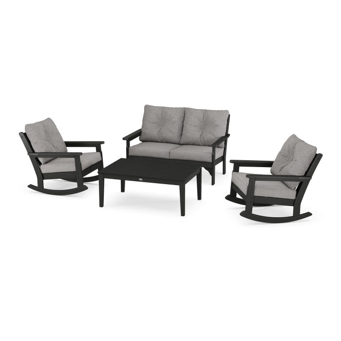 Vineyard 4-Piece Deep Seating Rocking Chair Set