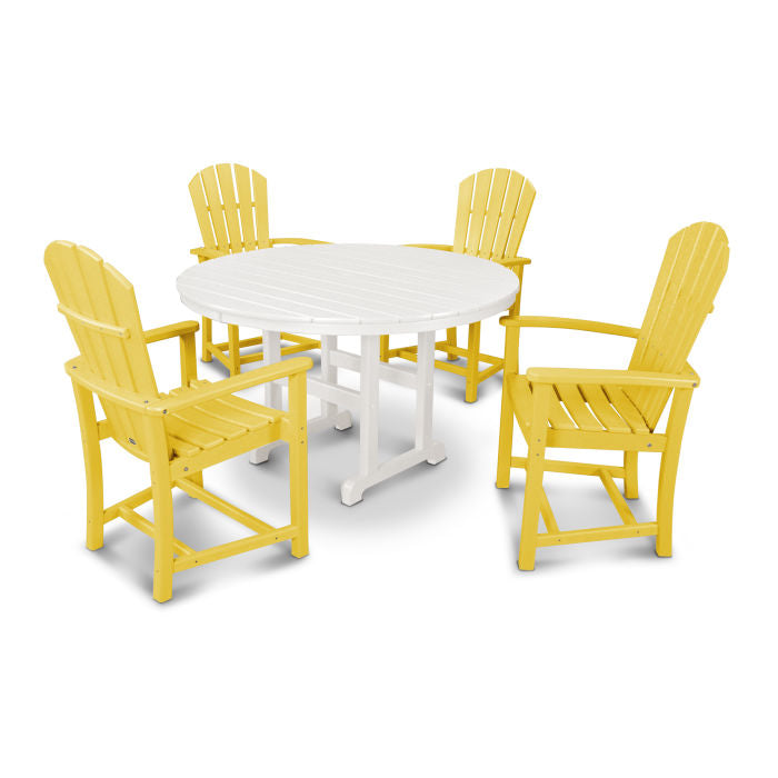 Palm Coast 5-Piece Round Farmhouse Dining Set