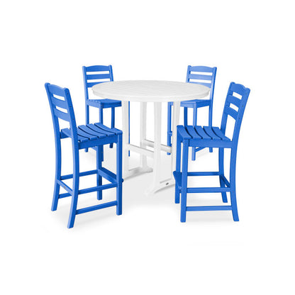 La Casa Café 5-Piece Side Chair Bar Dining Set