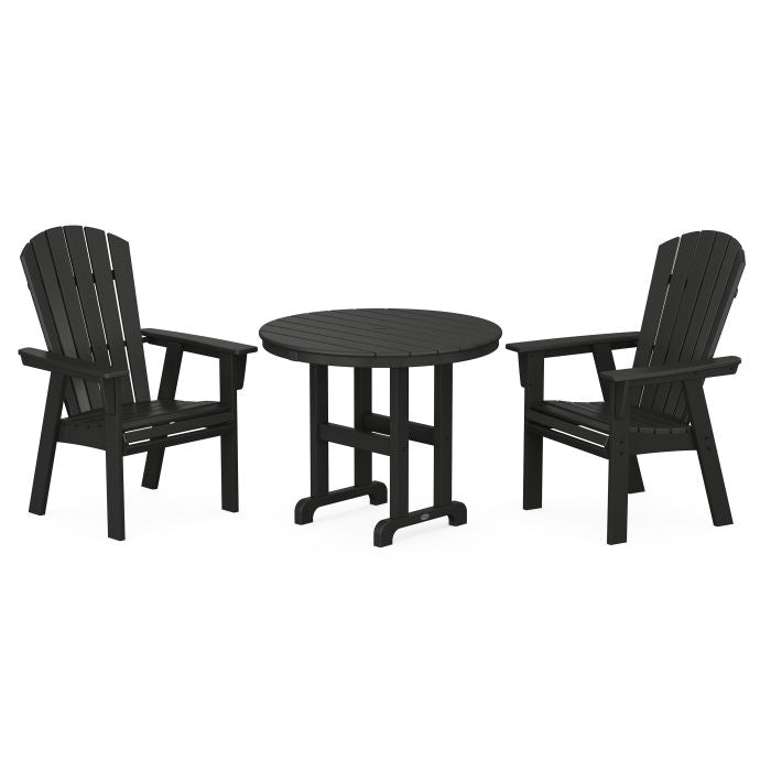 Nautical Adirondack 3-Piece Round Dining Set