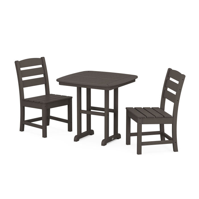 Lakeside Side Chair 3-Piece Dining Set in Vintage Finish