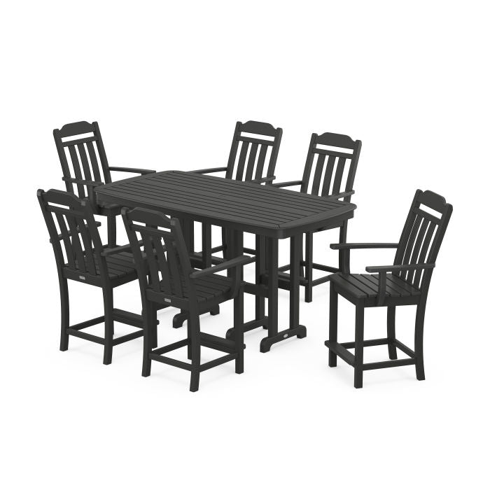 Country Living Arm Chair 7-Piece Counter Set