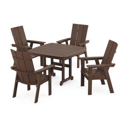 Modern Curveback Adirondack 5-Piece Dining Set