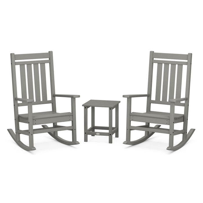 Estate 3-Piece Rocking Chair Set with Long Island 18" Side Table