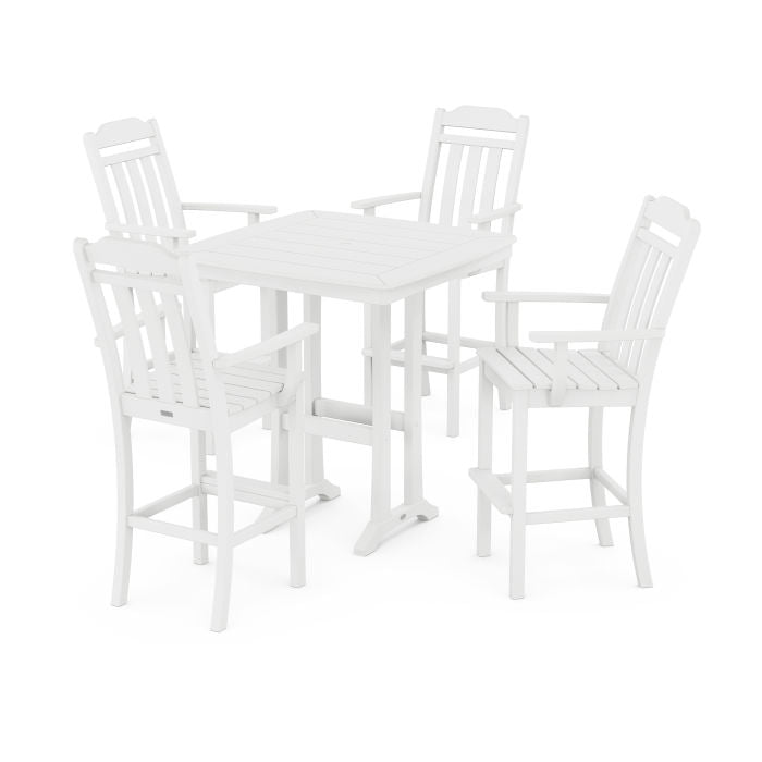 Country Living 5-Piece Bar Set with Trestle Legs