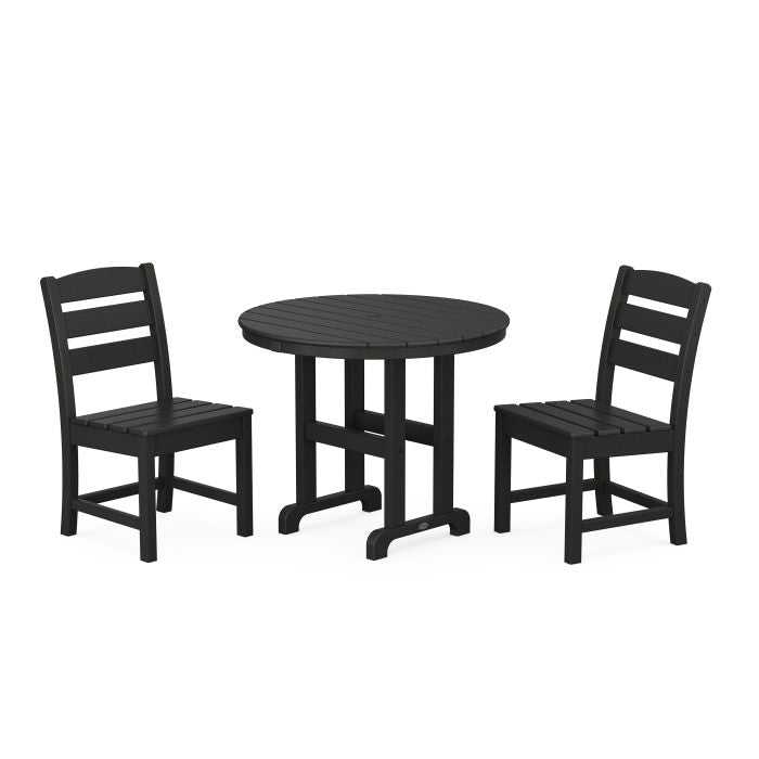 Lakeside 3-Piece Round Dining Set