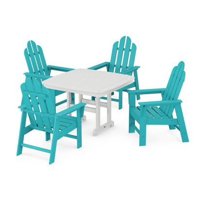 Long Island 5-Piece Dining Set with Trestle Legs