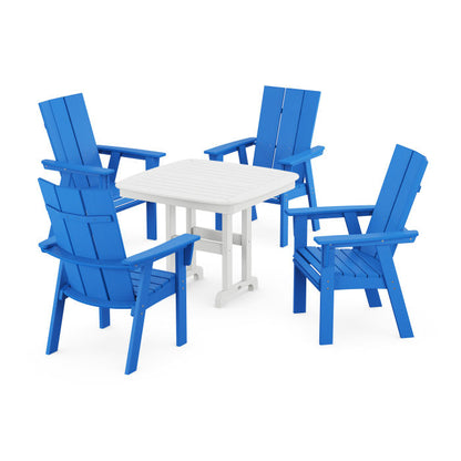 Modern Curveback Adirondack 5-Piece Dining Set