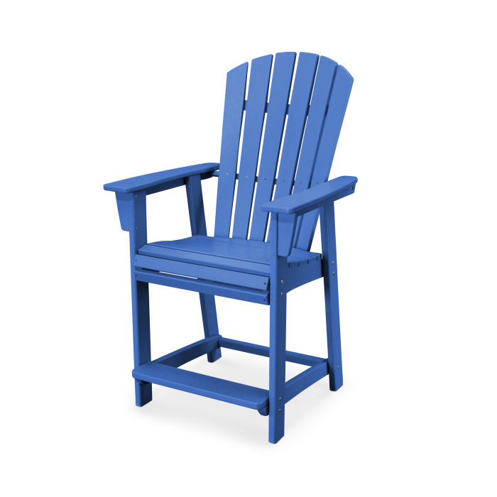 Nautical Curveback Adirondack Counter Chair