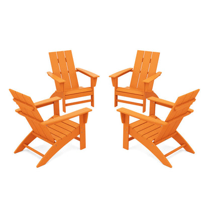 4-Piece Modern Adirondack Chair Conversation Set