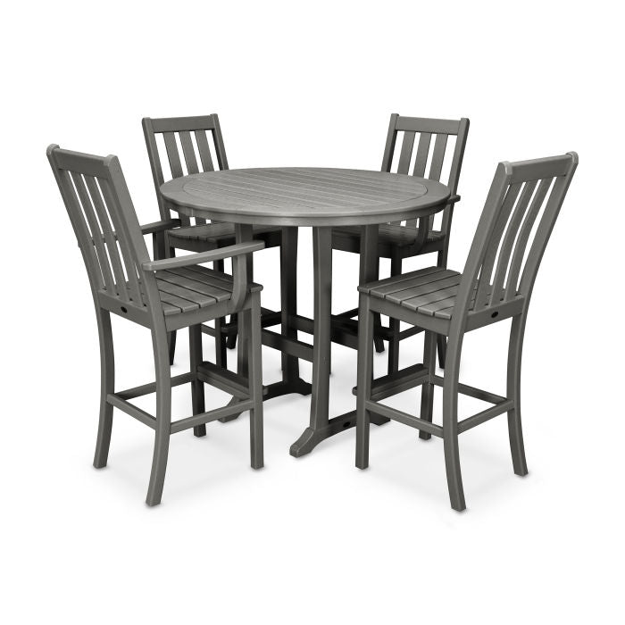 Vineyard 7-Piece Nautical Trestle Dining Set