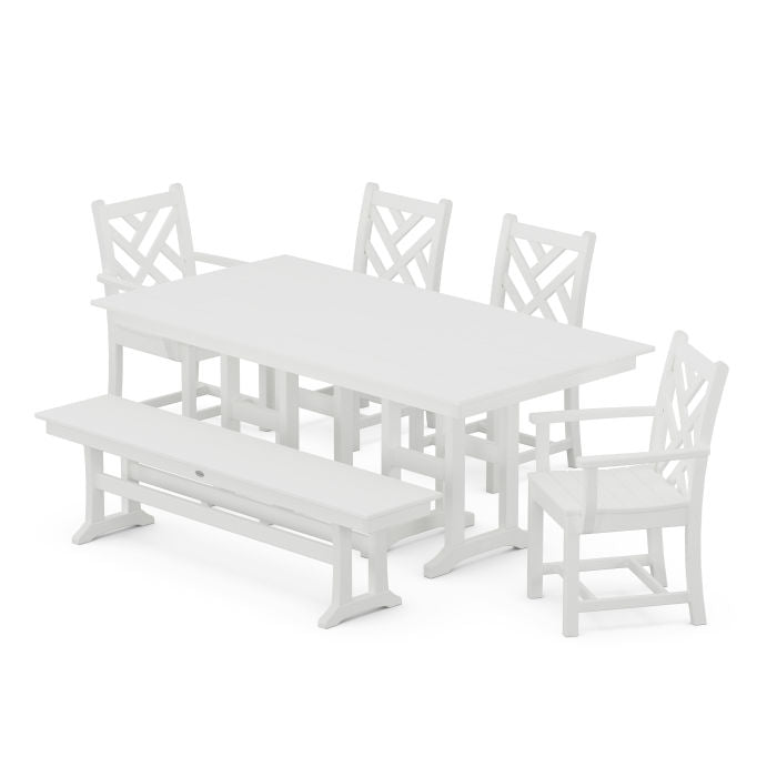 Chippendale 6-Piece Farmhouse Dining Set