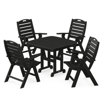 Nautical Highback Chair 5-Piece Dining Set