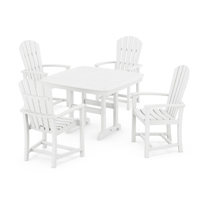 Palm Coast 5-Piece Dining Set with Trestle Legs