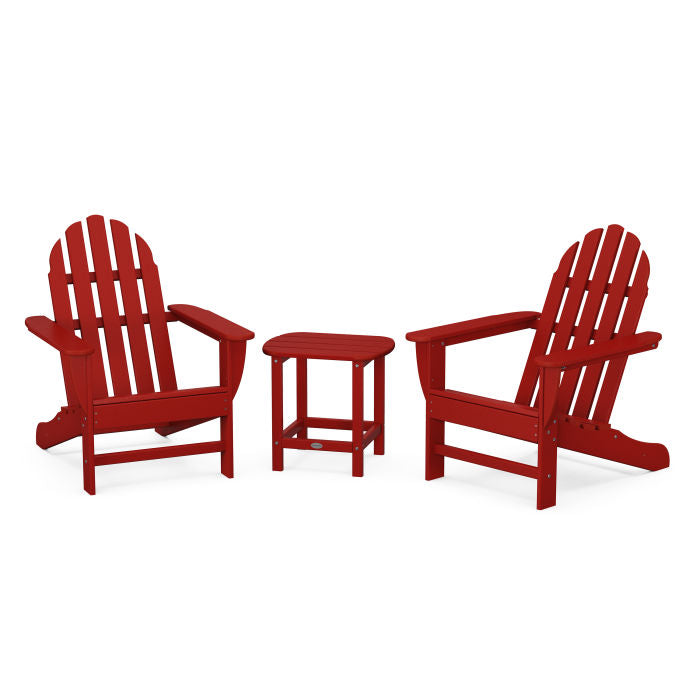Classic Adirondack 3-Piece Set with South Beach 18" Side Table