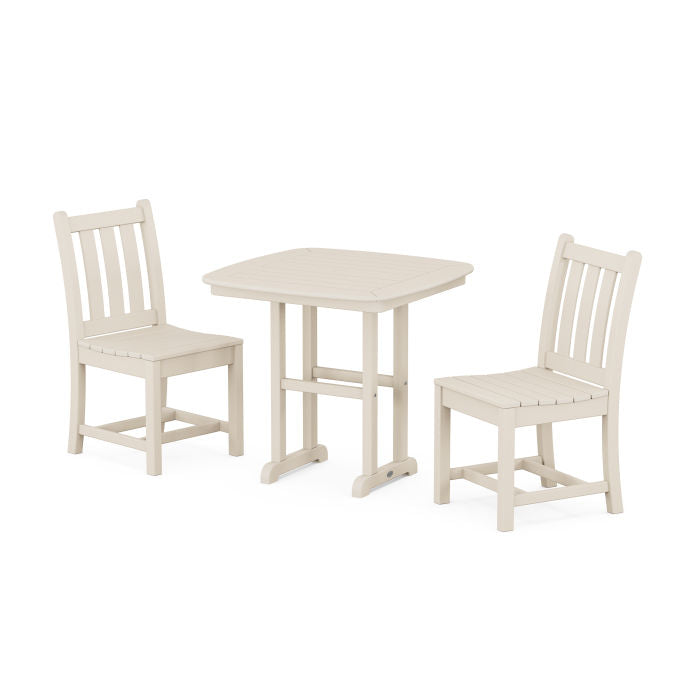 Traditional Garden Side Chair 3-Piece Dining Set