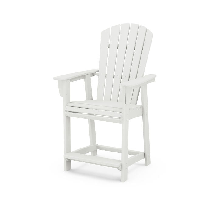 Nautical Curveback Adirondack Counter Chair in Vintage Finish