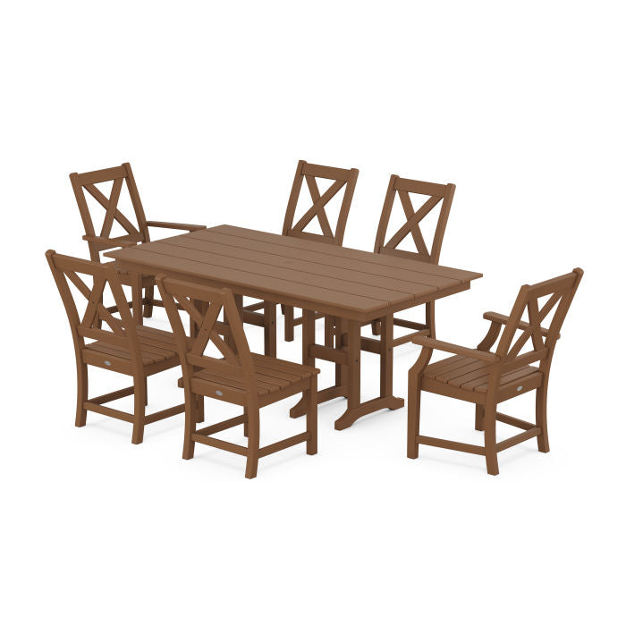 Braxton 7-Piece Farmhouse Dining Set