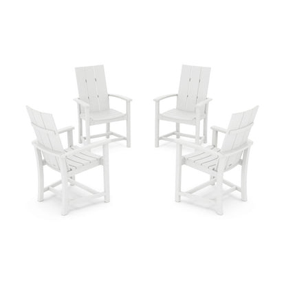 Modern 4-Piece Upright Adirondack Conversation Set