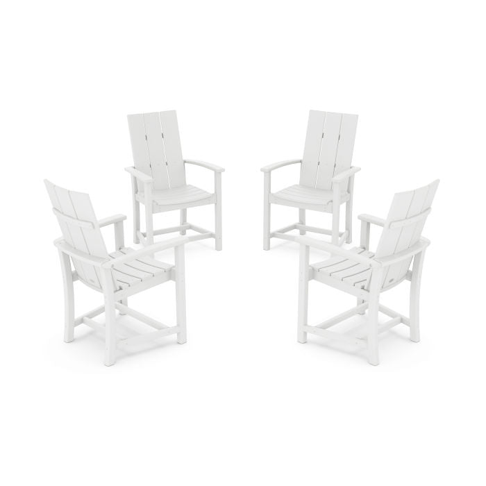 Modern 4-Piece Upright Adirondack Conversation Set