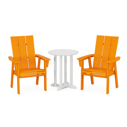 Modern Adirondack 3-Piece Round Dining Set