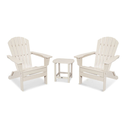 South Beach 3-Piece Folding Adirondack Set