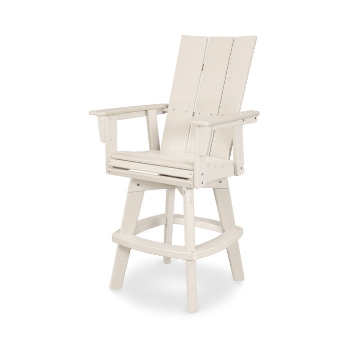 Modern Curveback Adirondack Swivel Bar Chair