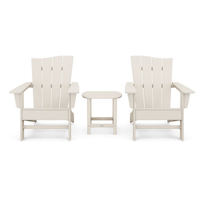 Wave 3-Piece Adirondack Chair Set