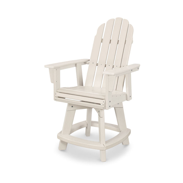 Vineyard Curveback Adirondack Swivel Counter Chair