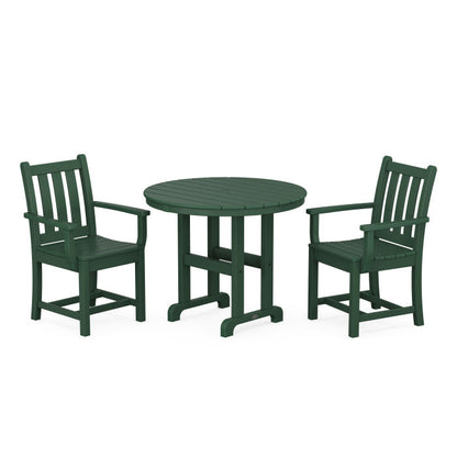 Traditional Garden 3-Piece Round Dining Set