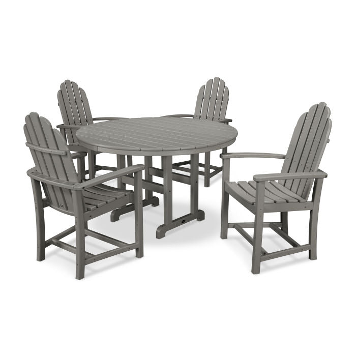 Classic Adirondack 5-Piece Round Farmhouse Dining Set