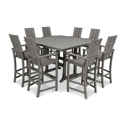 Modern Adirondack 9-Piece Farmhouse Trestle Bar Set