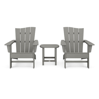 Wave 3-Piece Adirondack Chair Set
