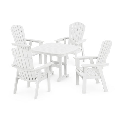 Nautical Curveback Adirondack 5-Piece Dining Set