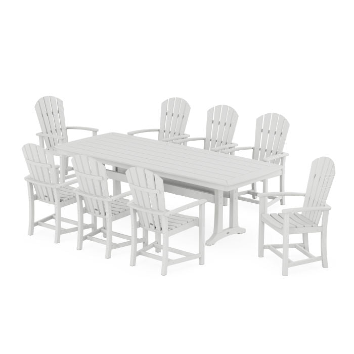 Palm Coast 9-Piece Dining Set with Trestle Legs