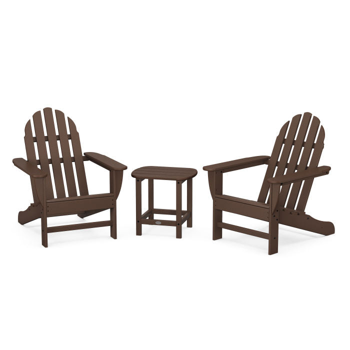 Classic Adirondack 3-Piece Set with South Beach 18" Side Table