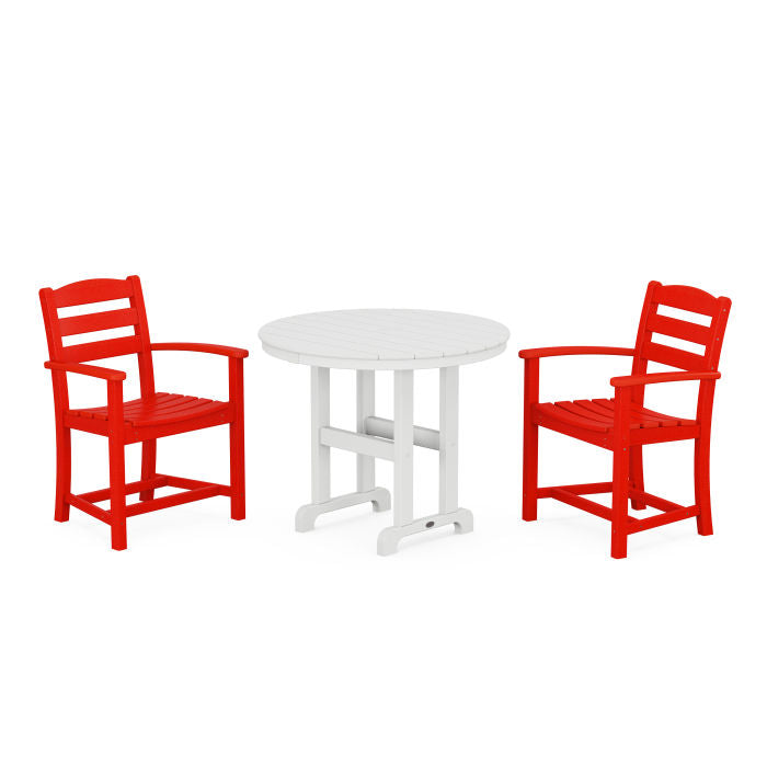 La Casa Café 3-Piece Round Dining Set