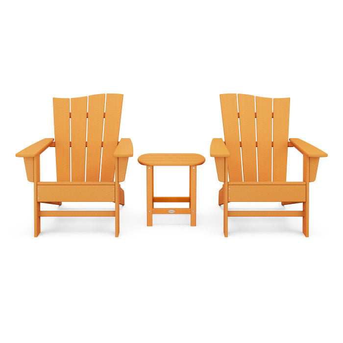 Wave 3-Piece Adirondack Chair Set