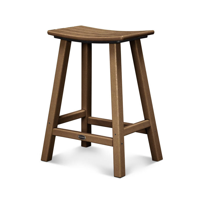 Traditional 24" Saddle Bar Stool