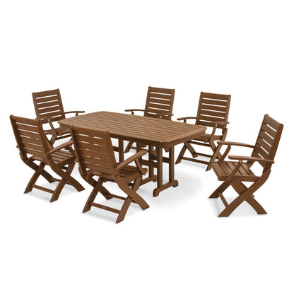 Signature Folding Chair 7-Piece Dining Set