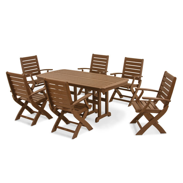 Signature Folding Chair 7-Piece Dining Set