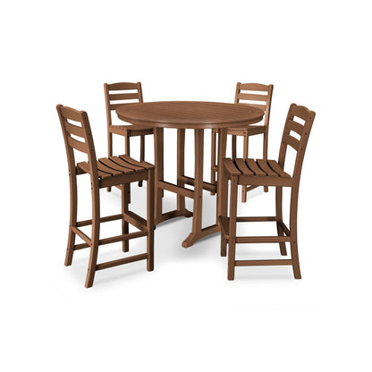 La Casa Café 5-Piece Side Chair Bar Dining Set