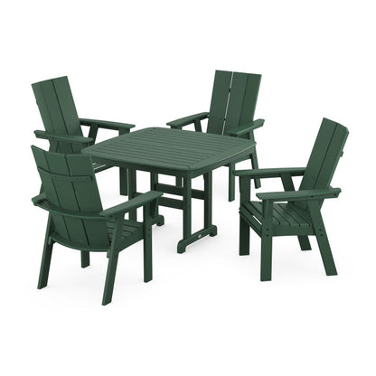 Modern Curveback Adirondack 5-Piece Dining Set