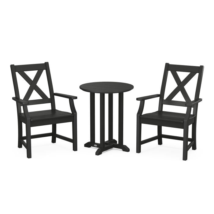 Braxton 3-Piece Round Dining Set