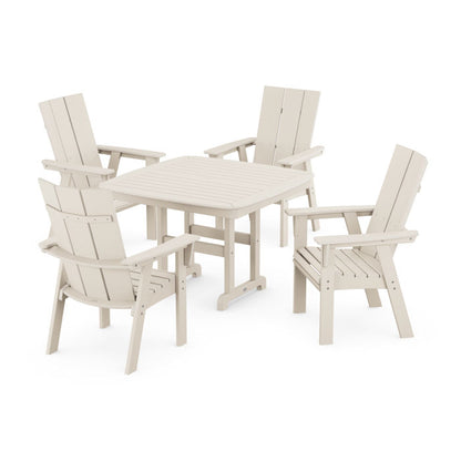 Modern Curveback Adirondack 5-Piece Dining Set