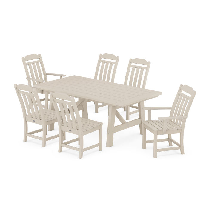 Country Living 7-Piece Rustic Farmhouse Dining Set