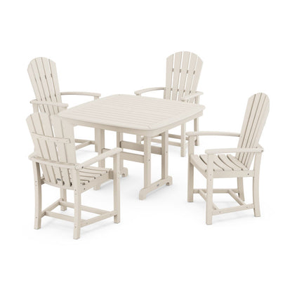 Palm Coast 5-Piece Dining Set with Trestle Legs
