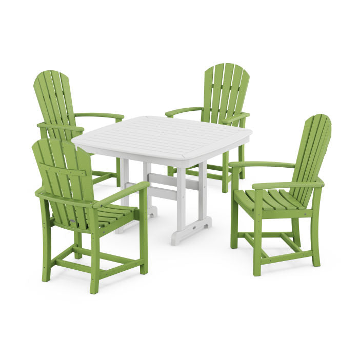 Palm Coast 5-Piece Dining Set with Trestle Legs