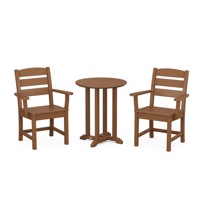 Lakeside 3-Piece Round Dining Set