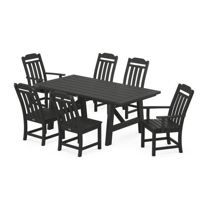 Country Living 7-Piece Rustic Farmhouse Dining Set
